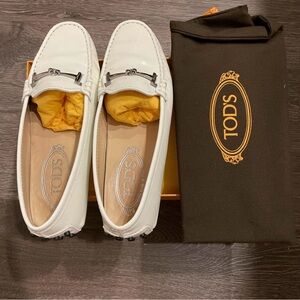 Tod’s White Patent Loafers (UNUSED)